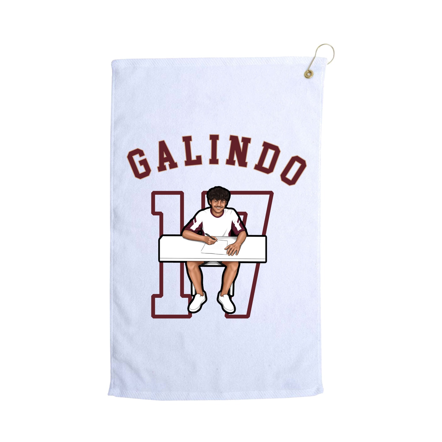 Golf Towel — Shirsey Arch in White