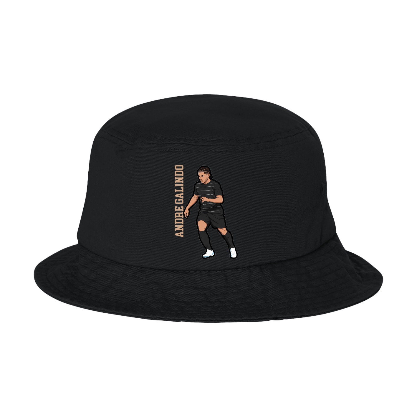 Bucket Cap — Name Vertical in Black