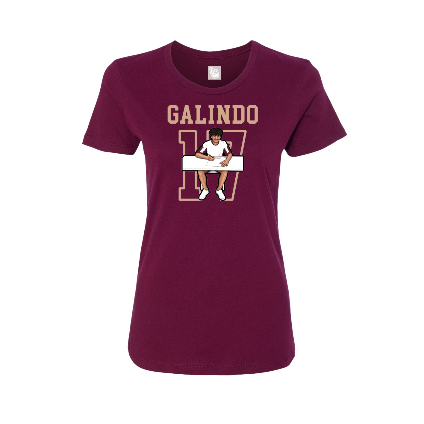 Fitted Women's Tee — Shirsey in Maroon