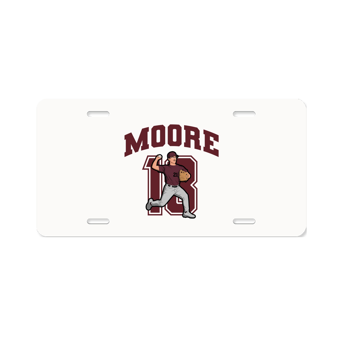 License Plate — Number in Classic