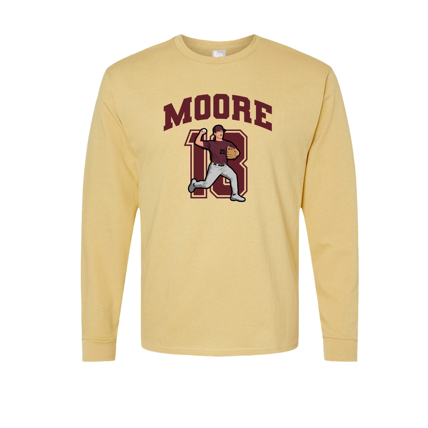 Long Sleeve Tee — Number in Vegas Gold