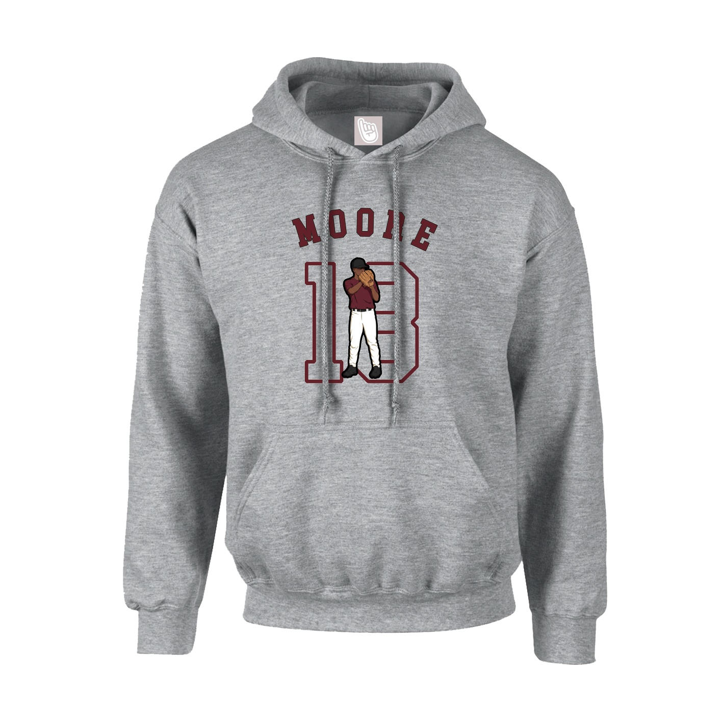 Youth Hoodie — Shirsey Arch in Grey