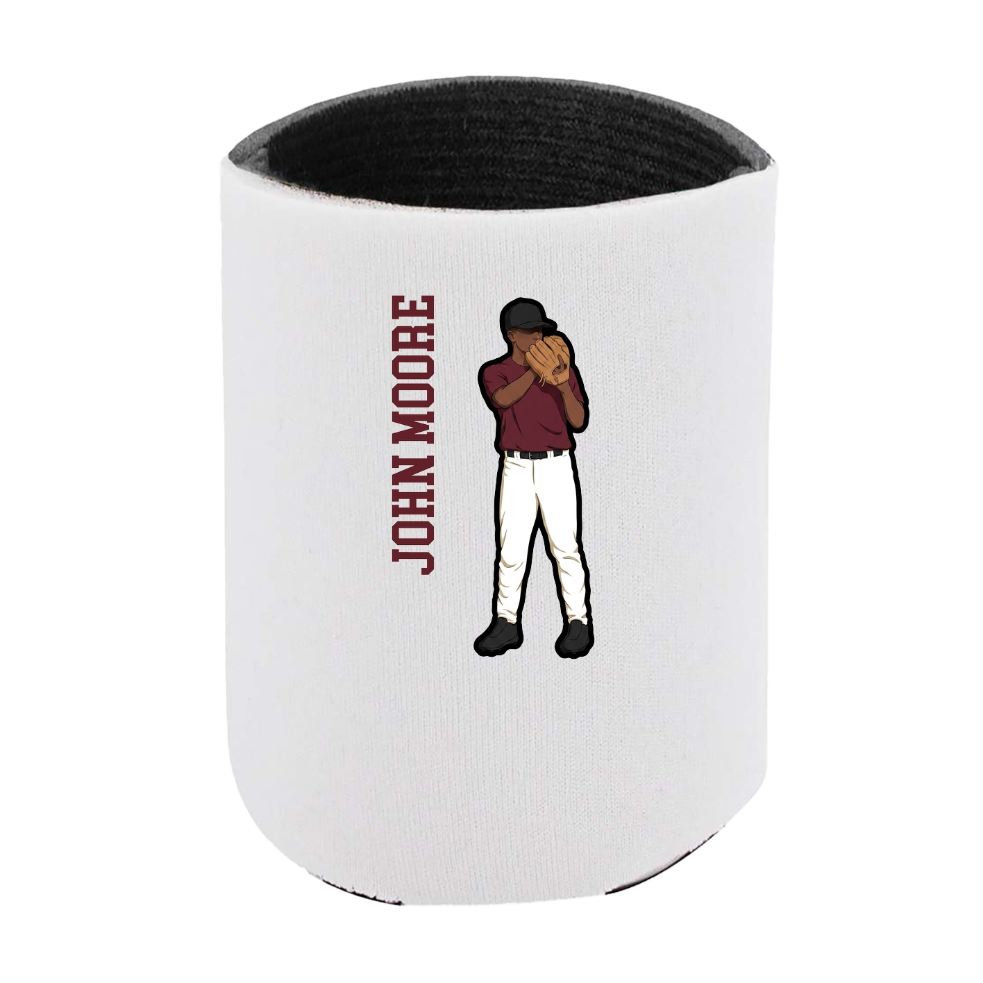 Can Holder — Name Vertical in White