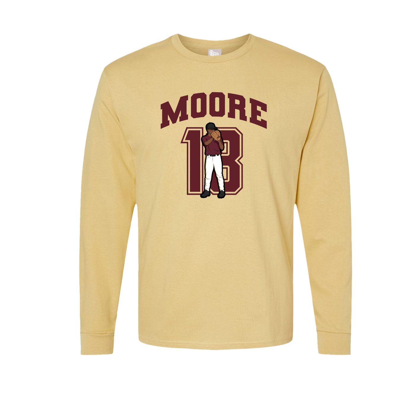Long Sleeve Tee — Number in Vegas Gold