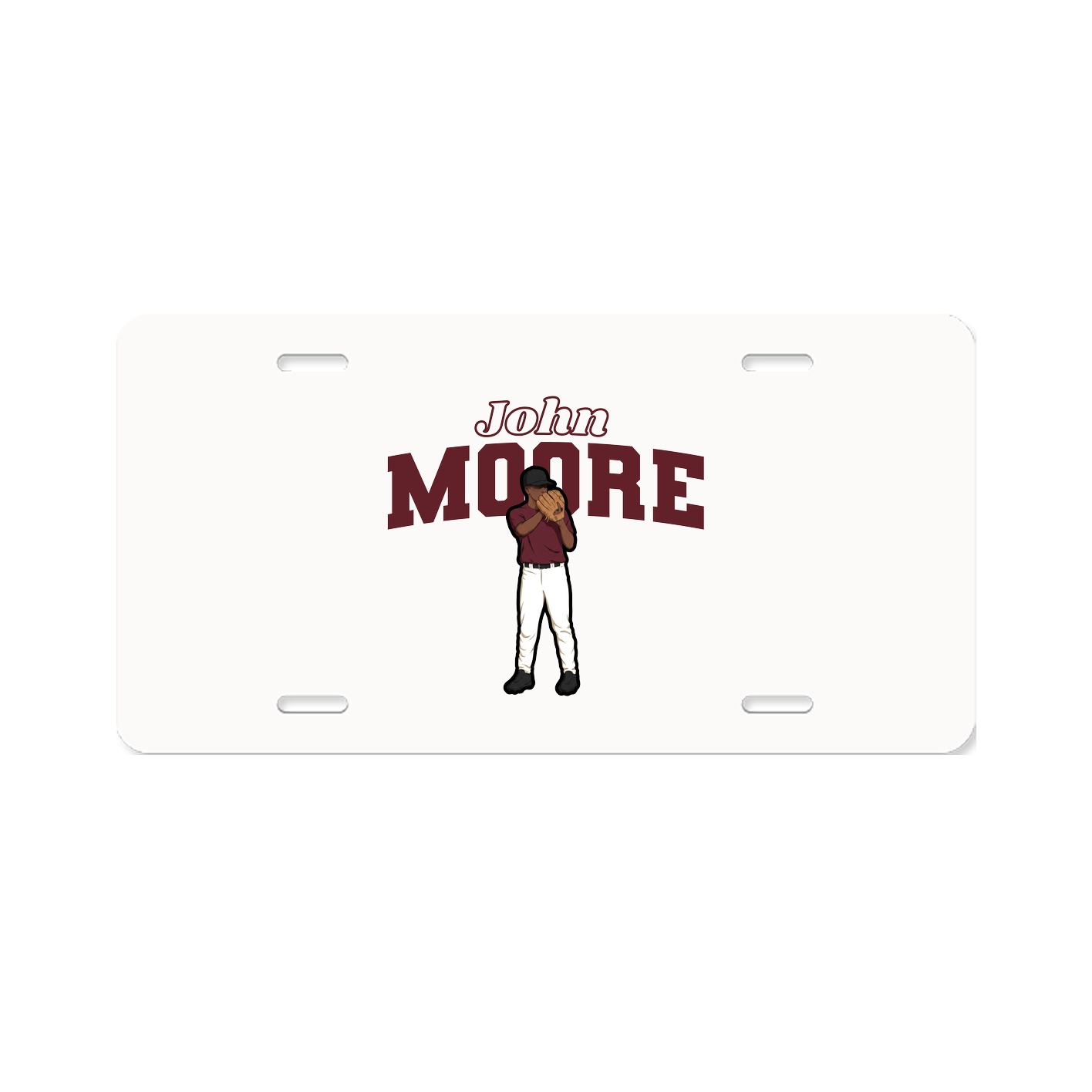 License Plate — Name Arch in Classic