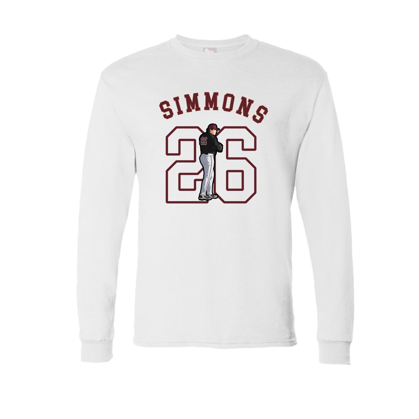 Long Sleeve Tee — Shirsey Arch in White