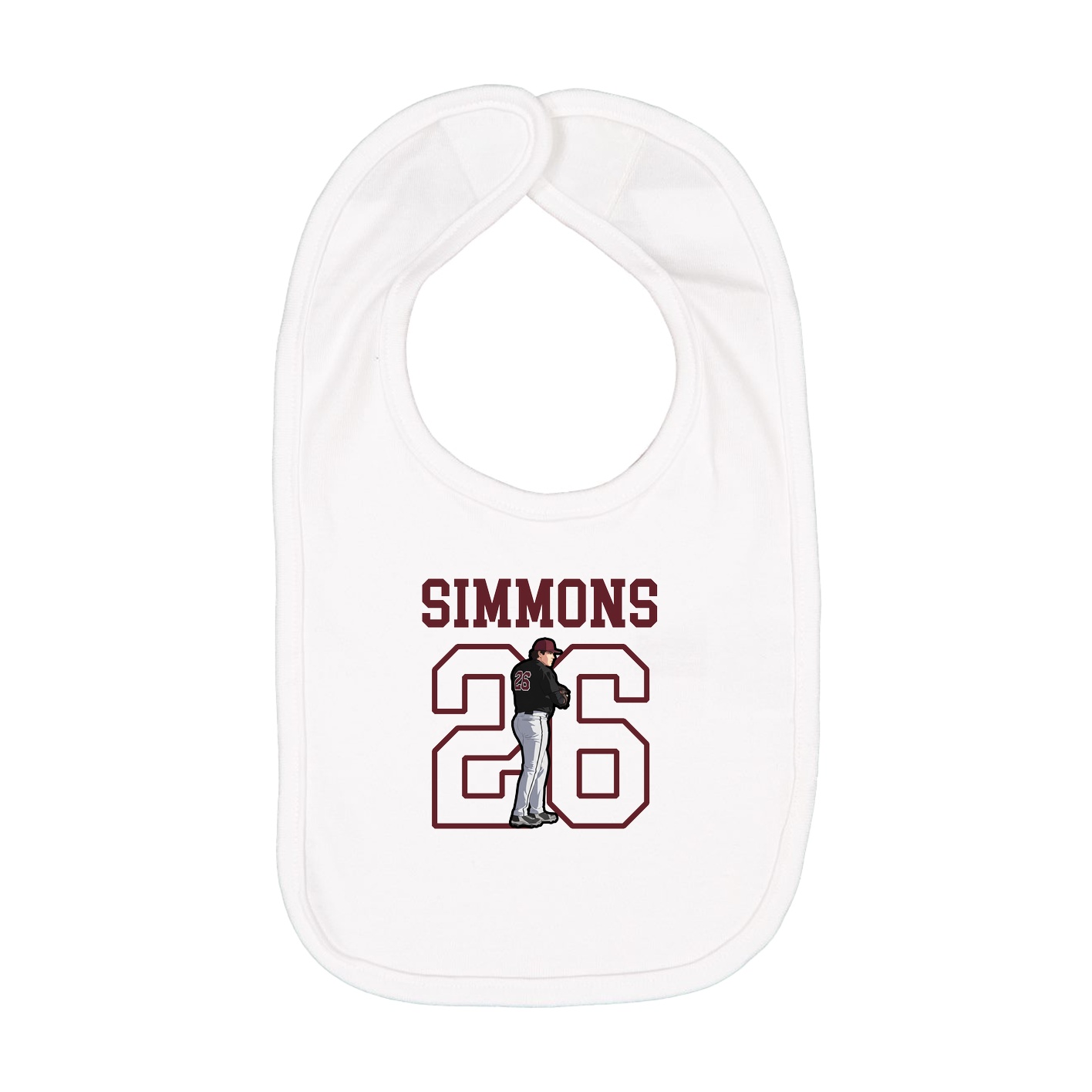Infant Bib — Shirsey in White