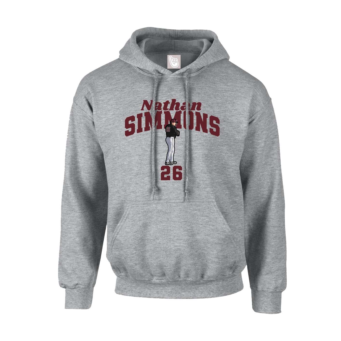Hoodie — Signature Arch in Grey
