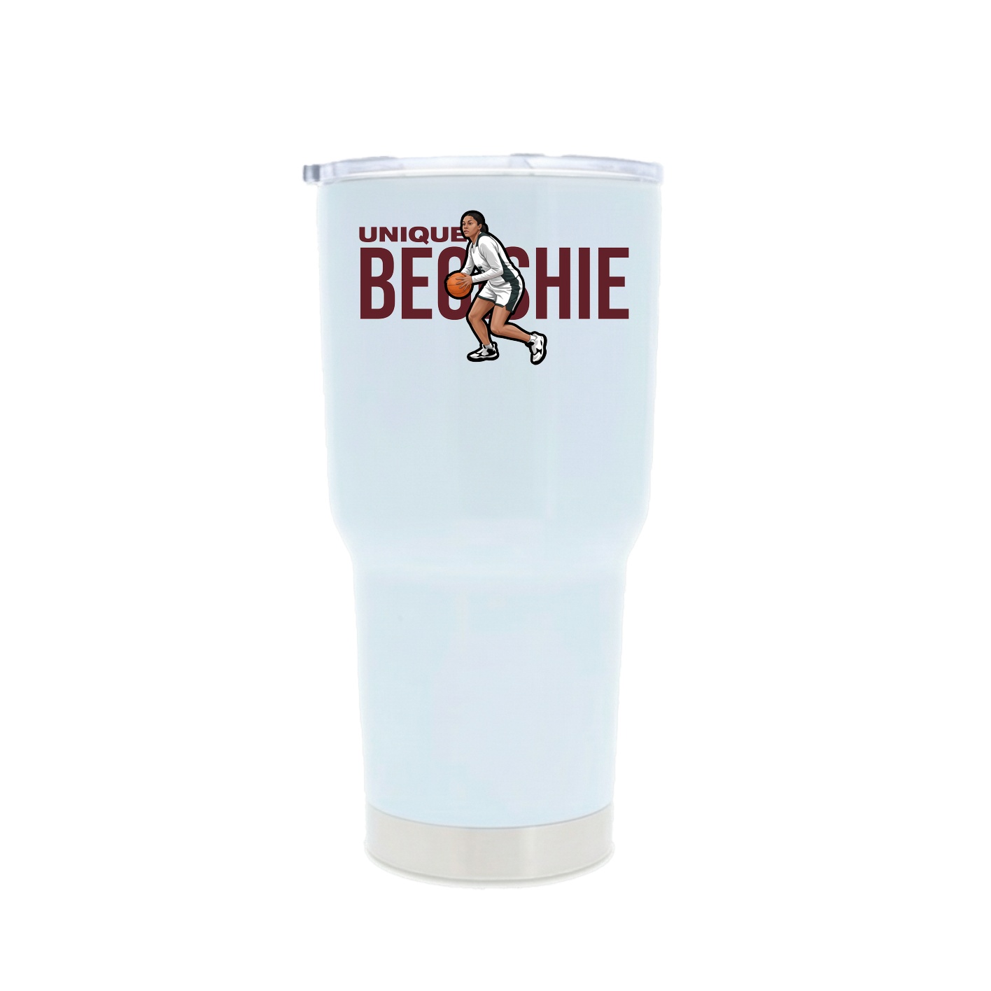 30oz Stainless Steel Tumbler — Player Name in White