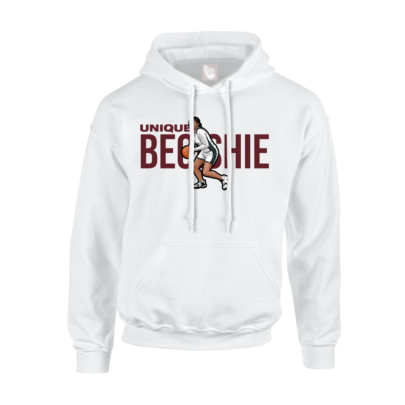 Youth Hoodie — Player Name in White