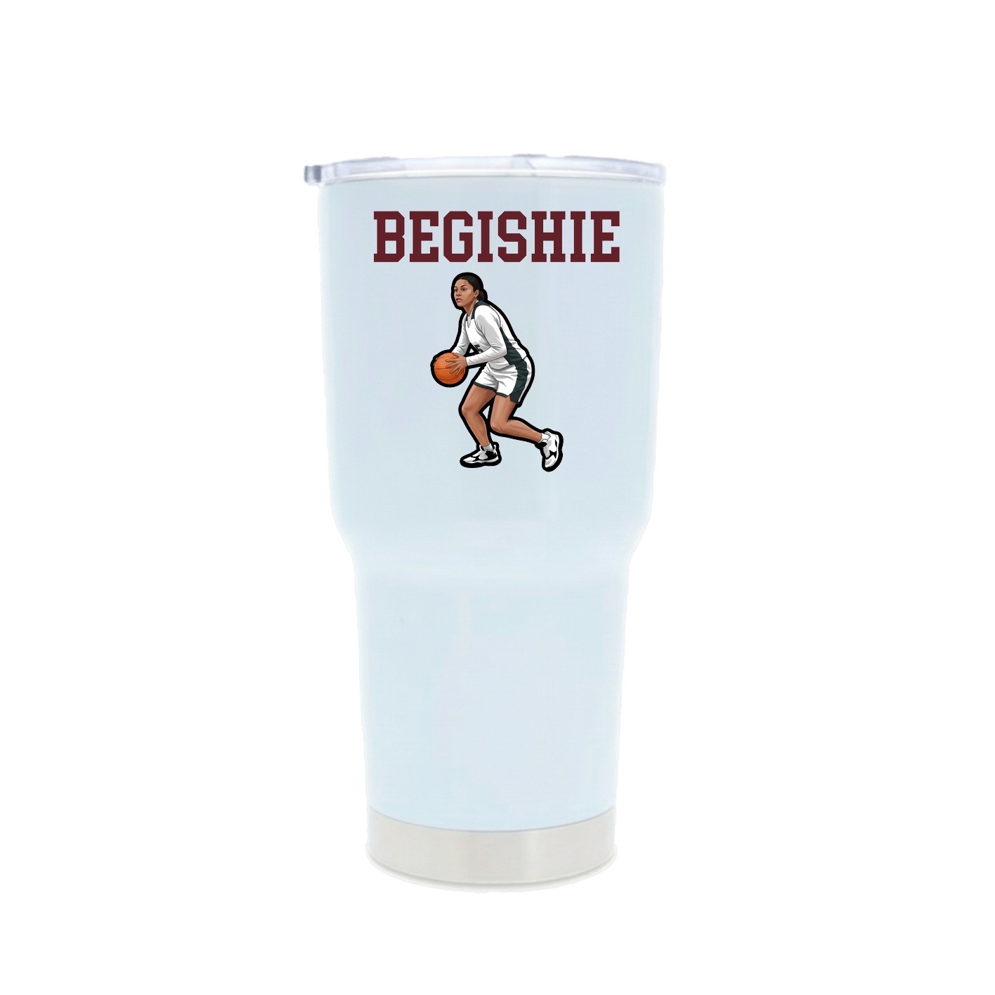 30oz Stainless Steel Tumbler — Shirsey in White