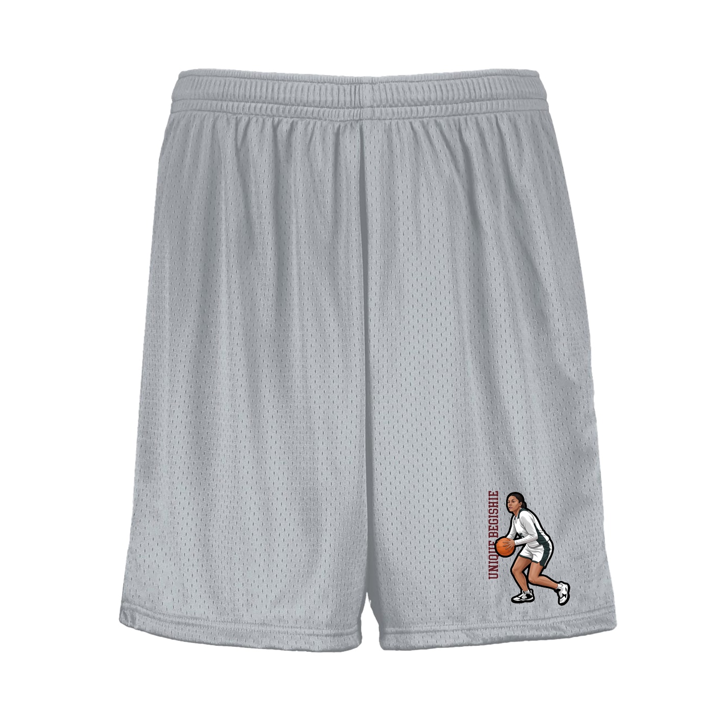 Shorts — Name Vertical in Silver