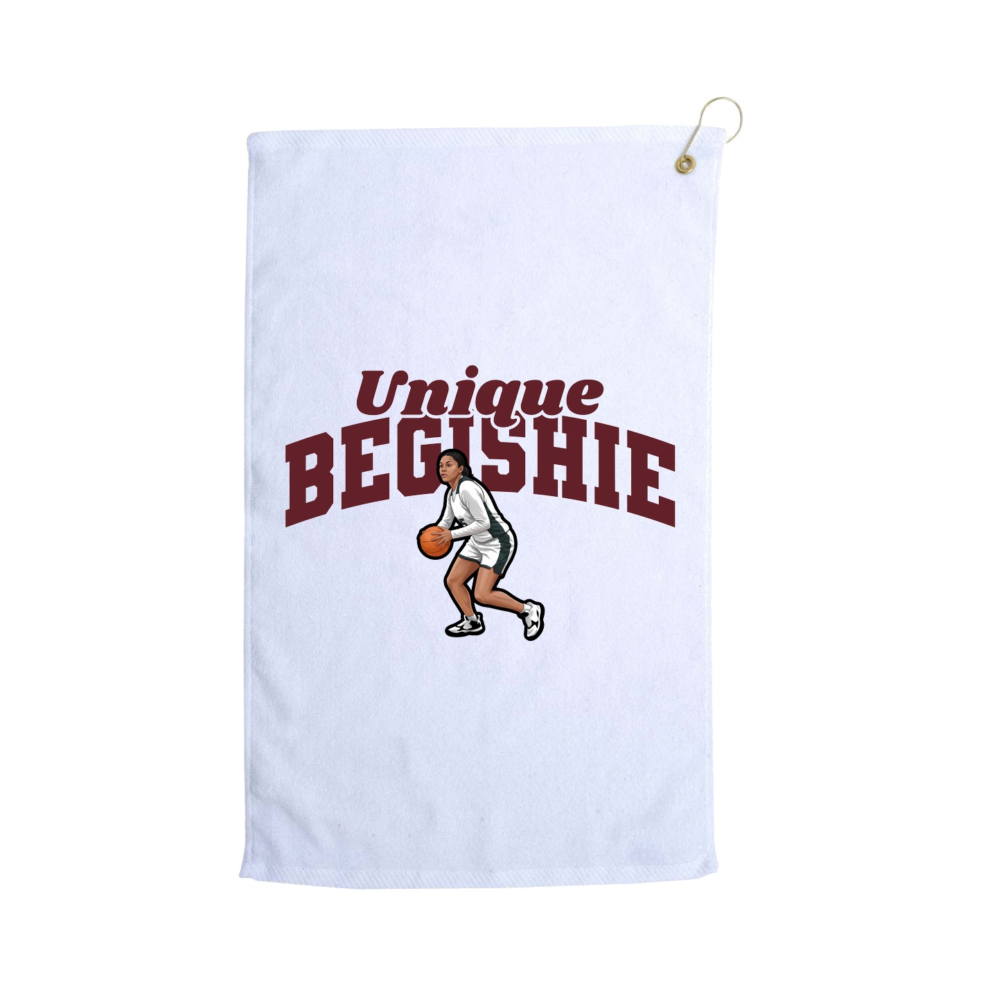 Golf Towel — Signature Arch in White