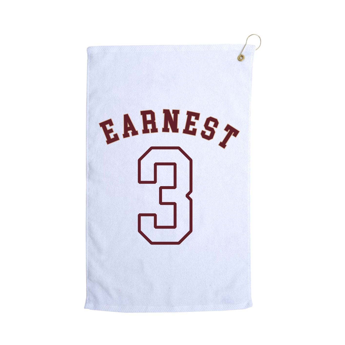 Golf Towel — Shirsey Arch in White