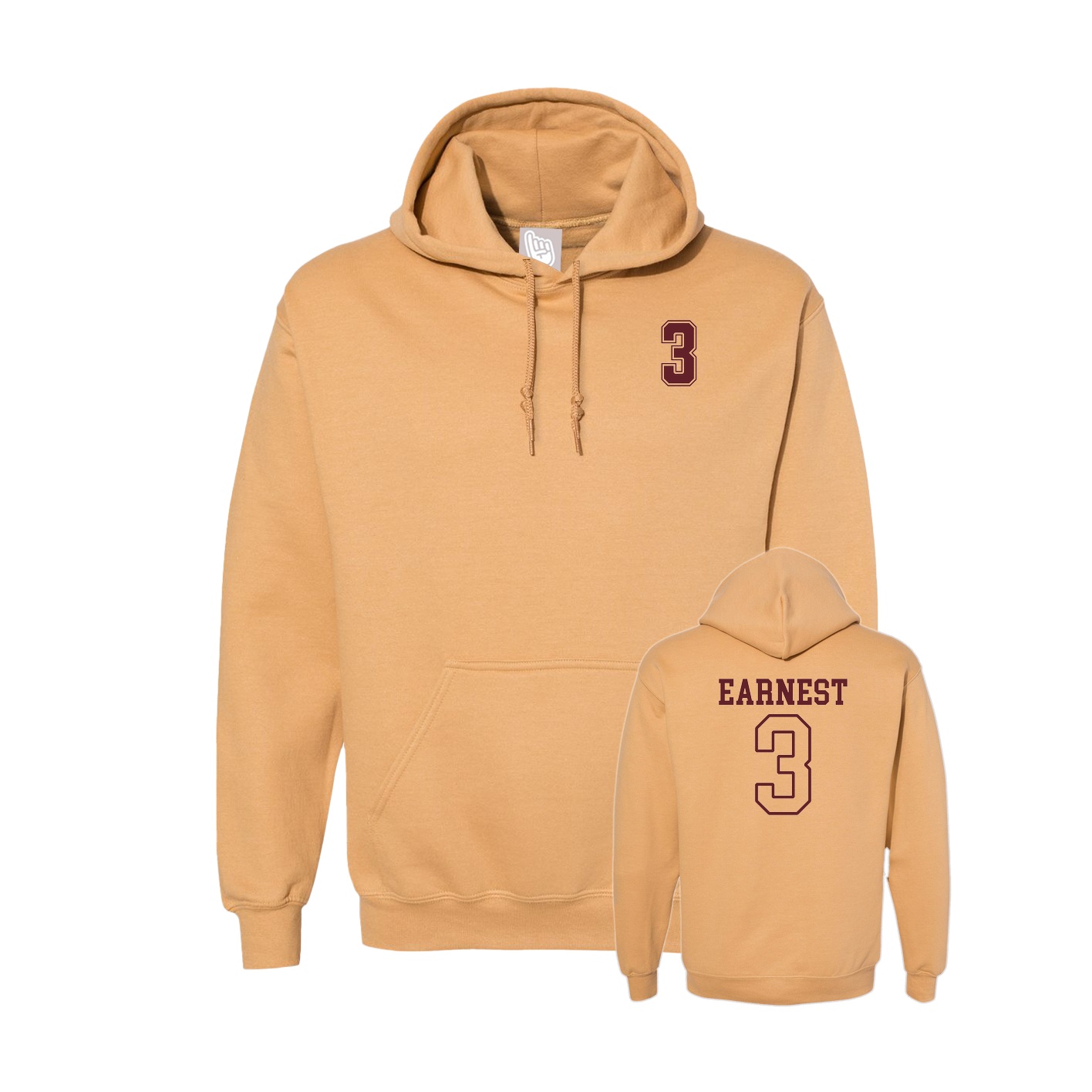 Hoodie — Chest Back in Vegas Gold