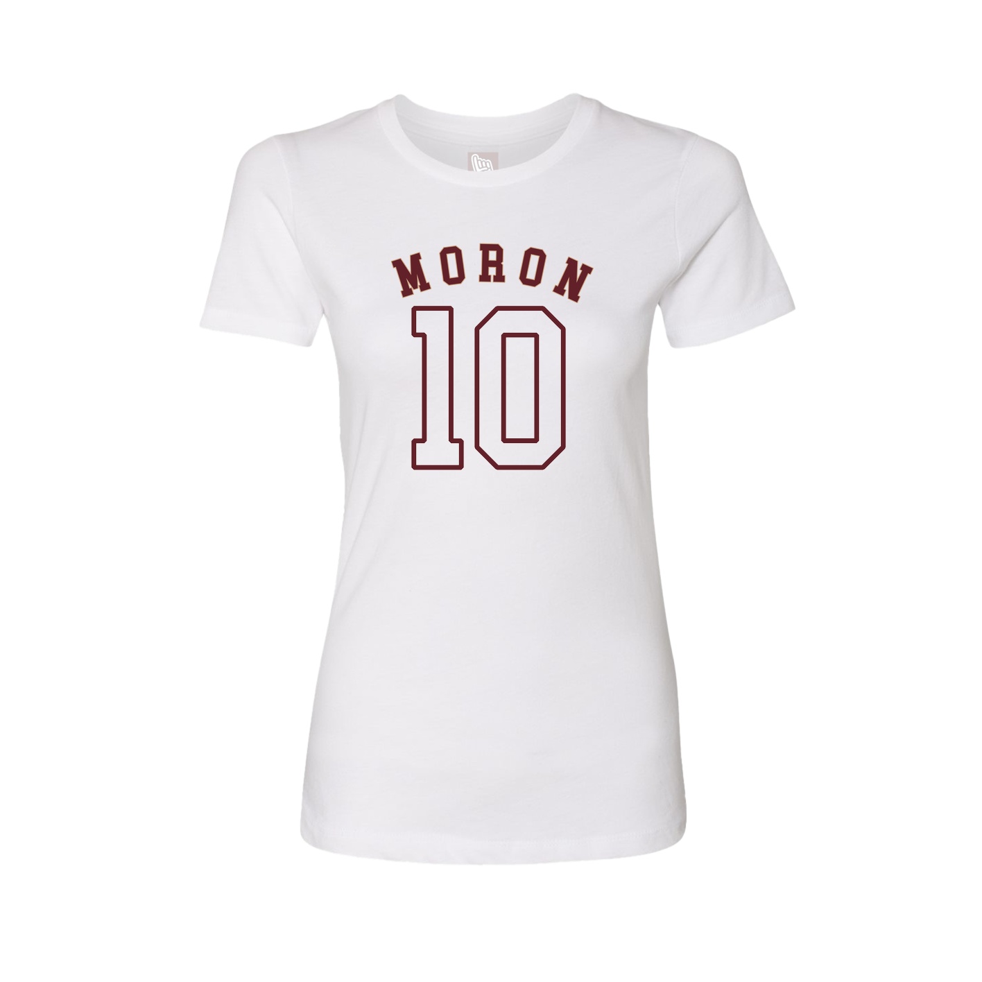 Fitted Women's Tee — Shirsey Arch in White