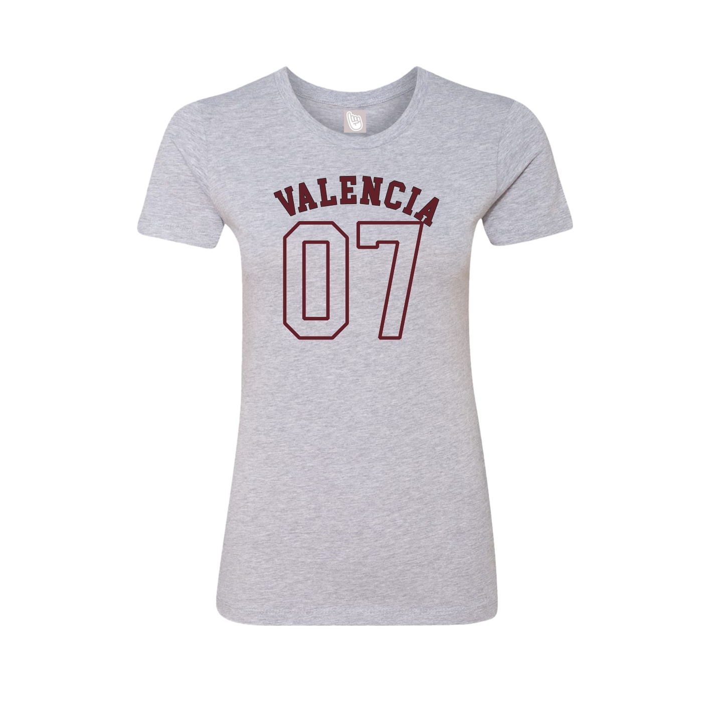 Fitted Women's Tee — Shirsey Arch in Grey