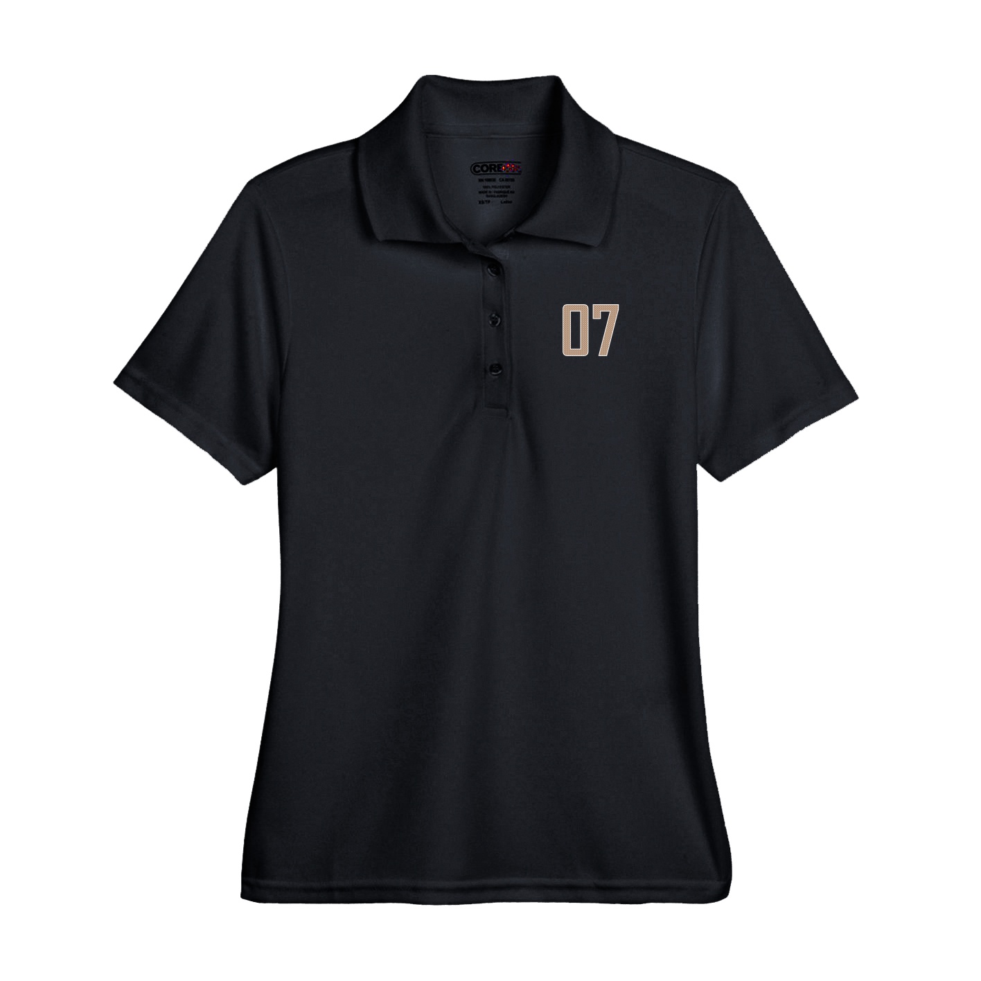 Performance Polo — Front Shirsy in Black