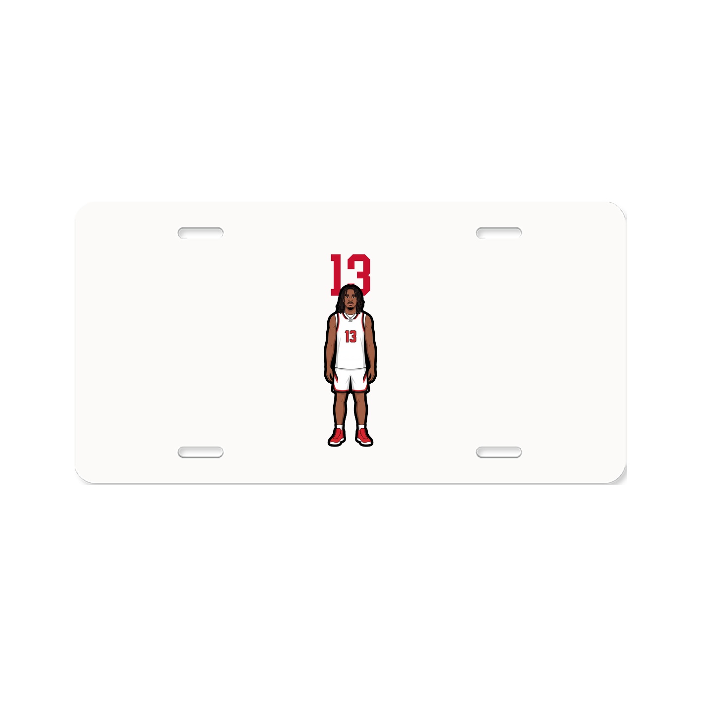 License Plate — Number Top in Classic