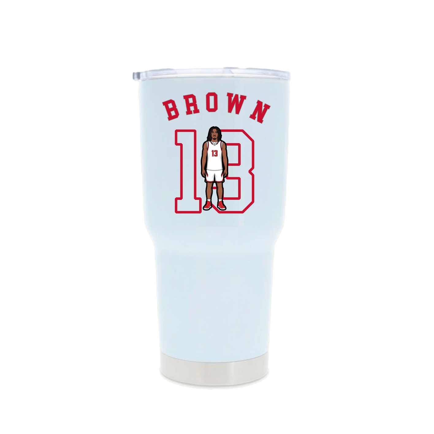 30oz Stainless Steel Tumbler — Shirsey Arch in White
