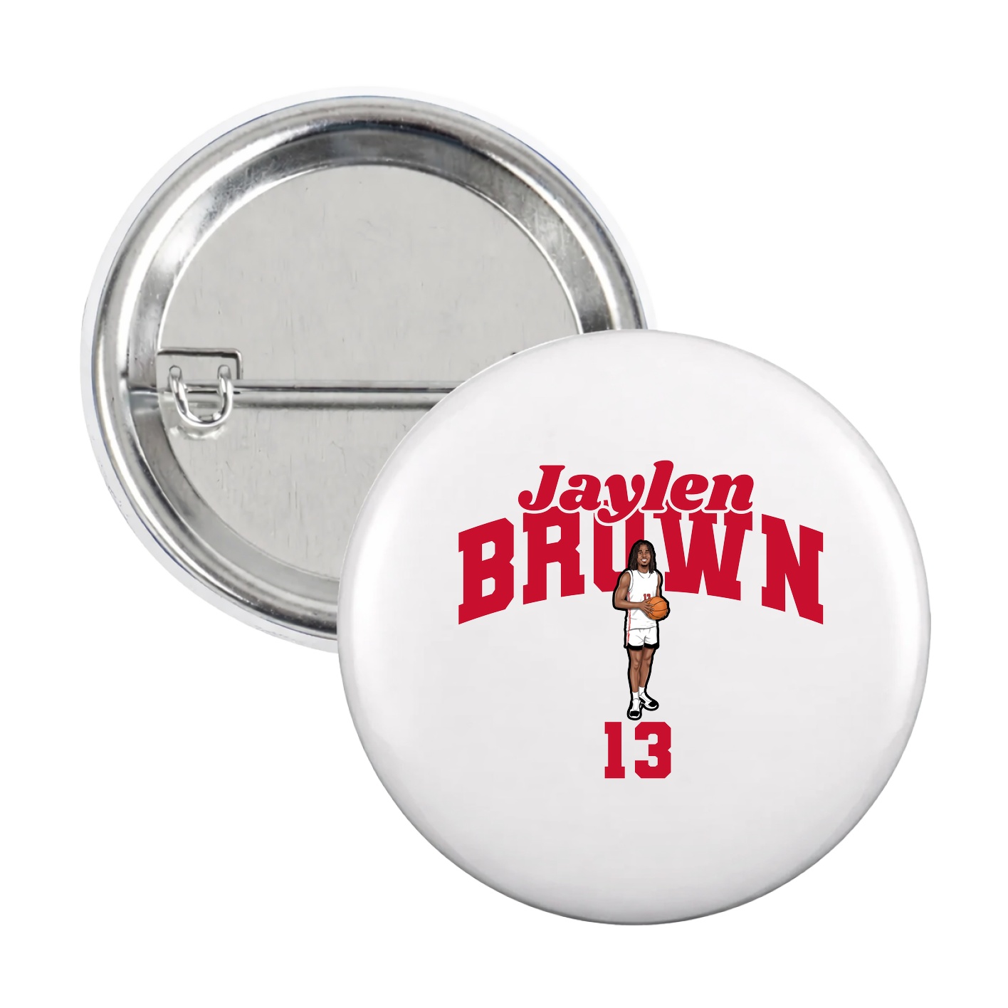 Game Day Button — Signature Arch in White