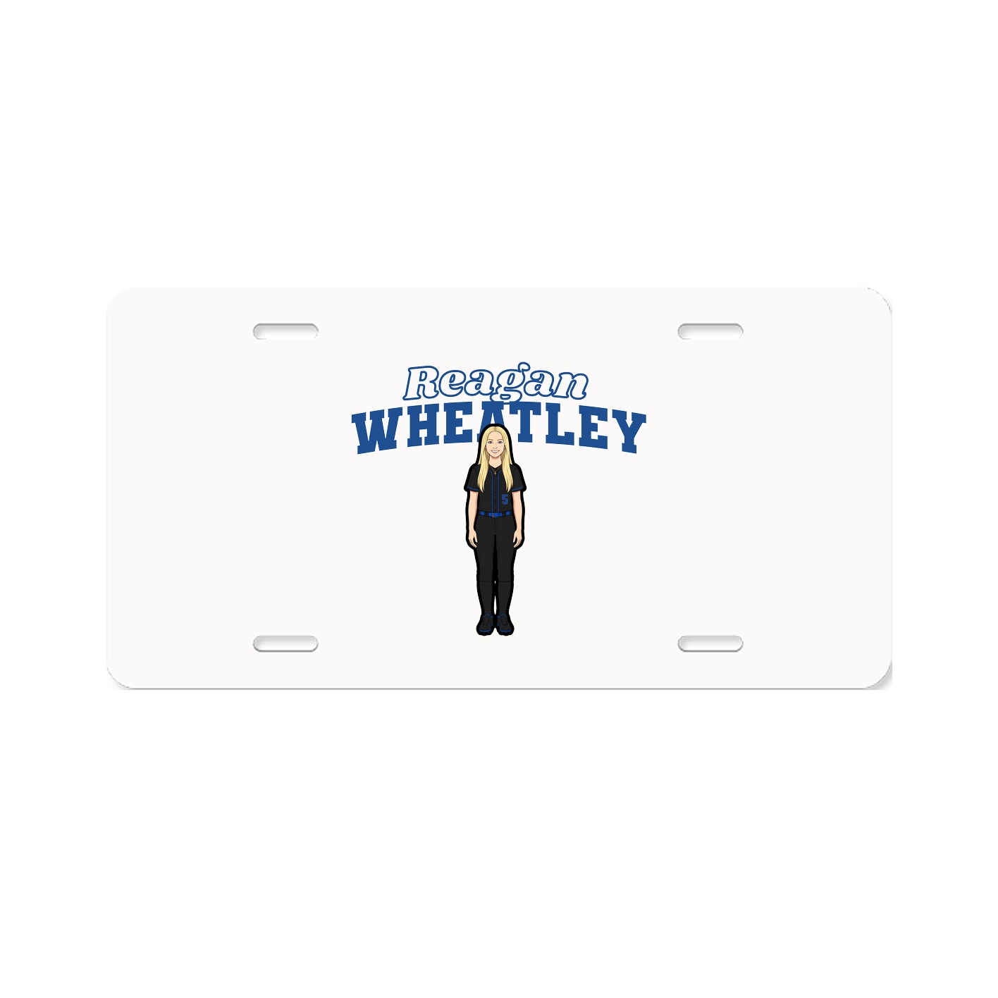 License Plate — Name Arch in Classic