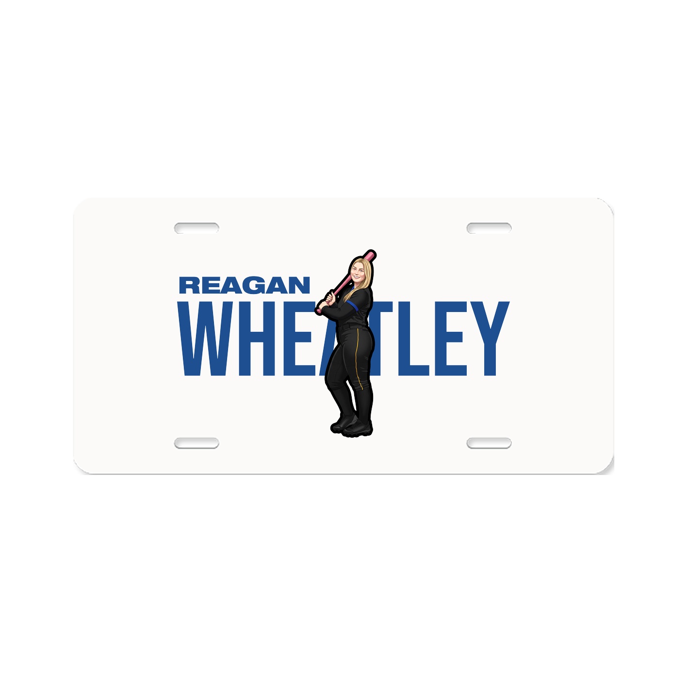 License Plate — Player Name in Classic