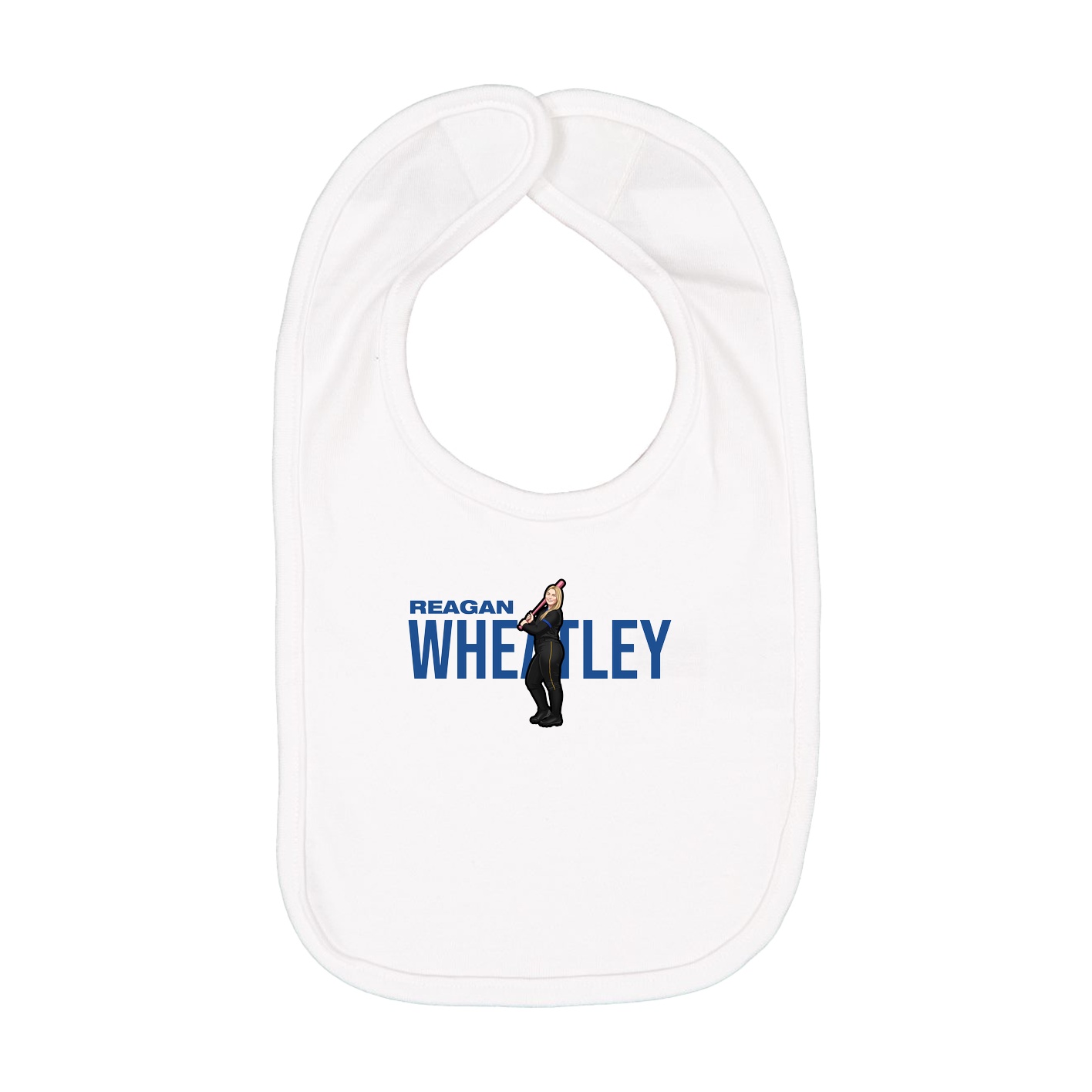 Infant Bib — Player Name in White