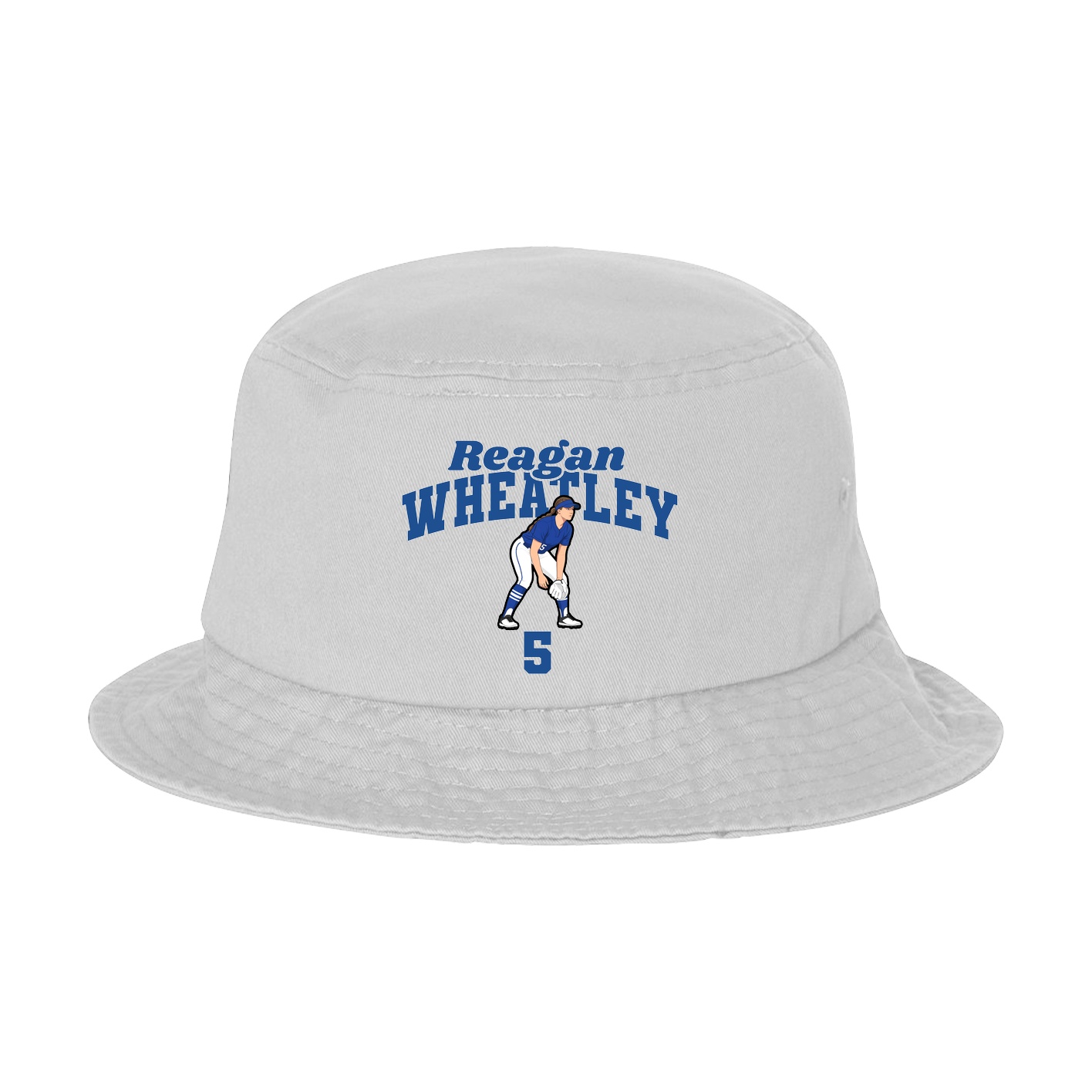 Bucket Cap — Signature Arch in White