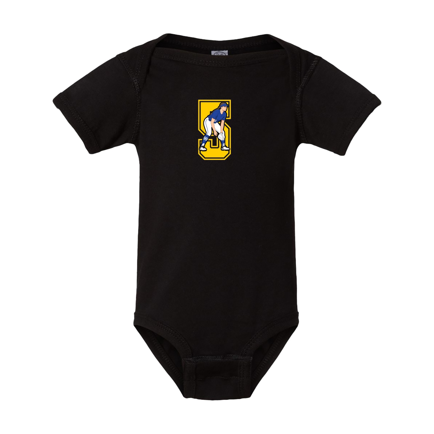 Baby Onesie — Number in Black