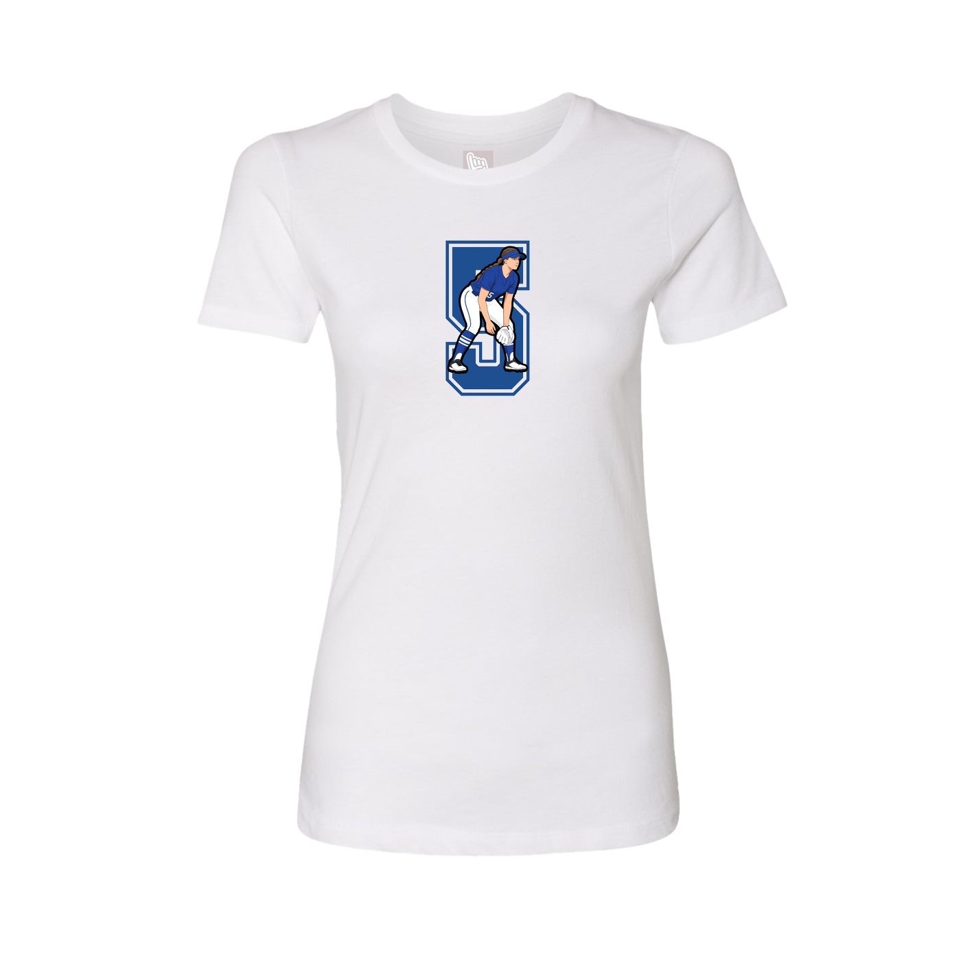Womens Tee — Number in White