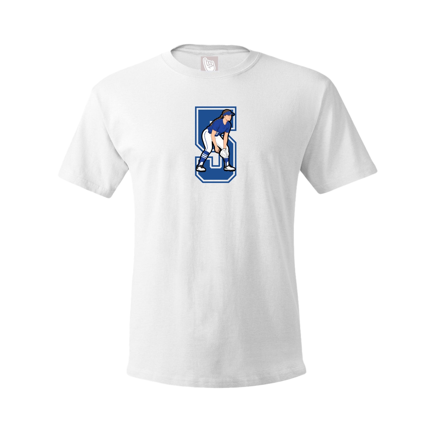 Youth Tee — Number in White
