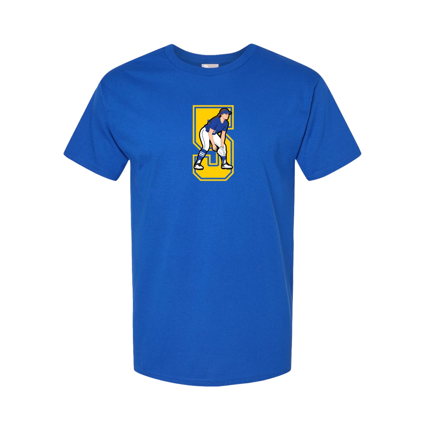 Youth Tee — Number in Royal