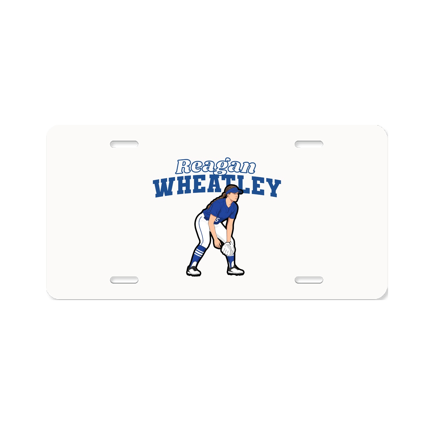 License Plate — Name Arch in Classic