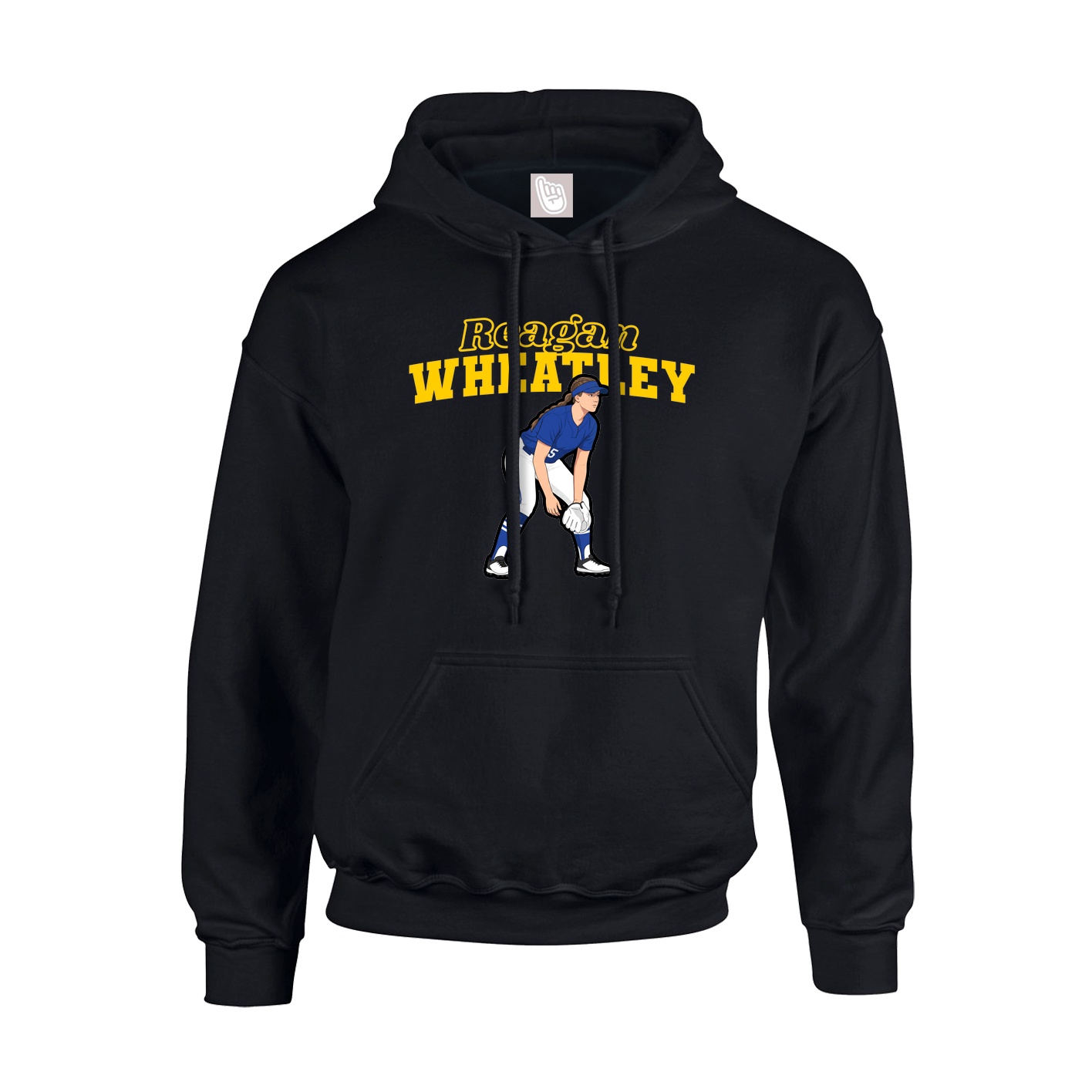Hoodie — Name Arch in Black