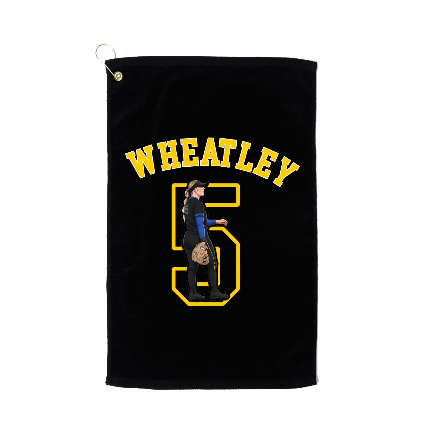 Golf Towel — Shirsey Arch in Black