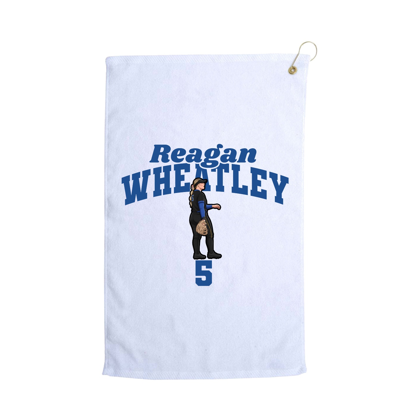 Golf Towel — Signature Arch in White