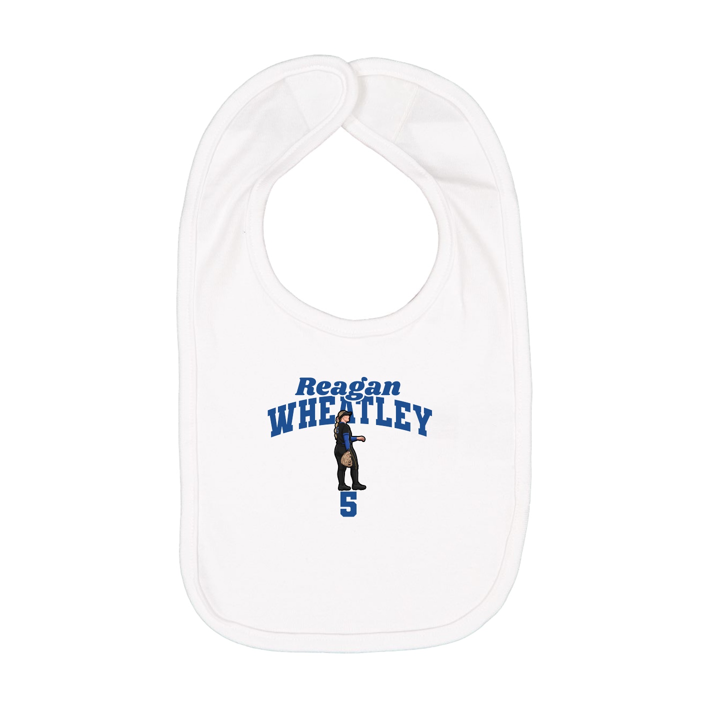 Infant Bib — Signature Arch in White