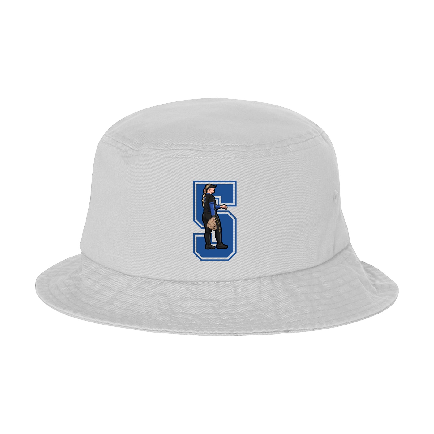 Bucket Cap — Number in White