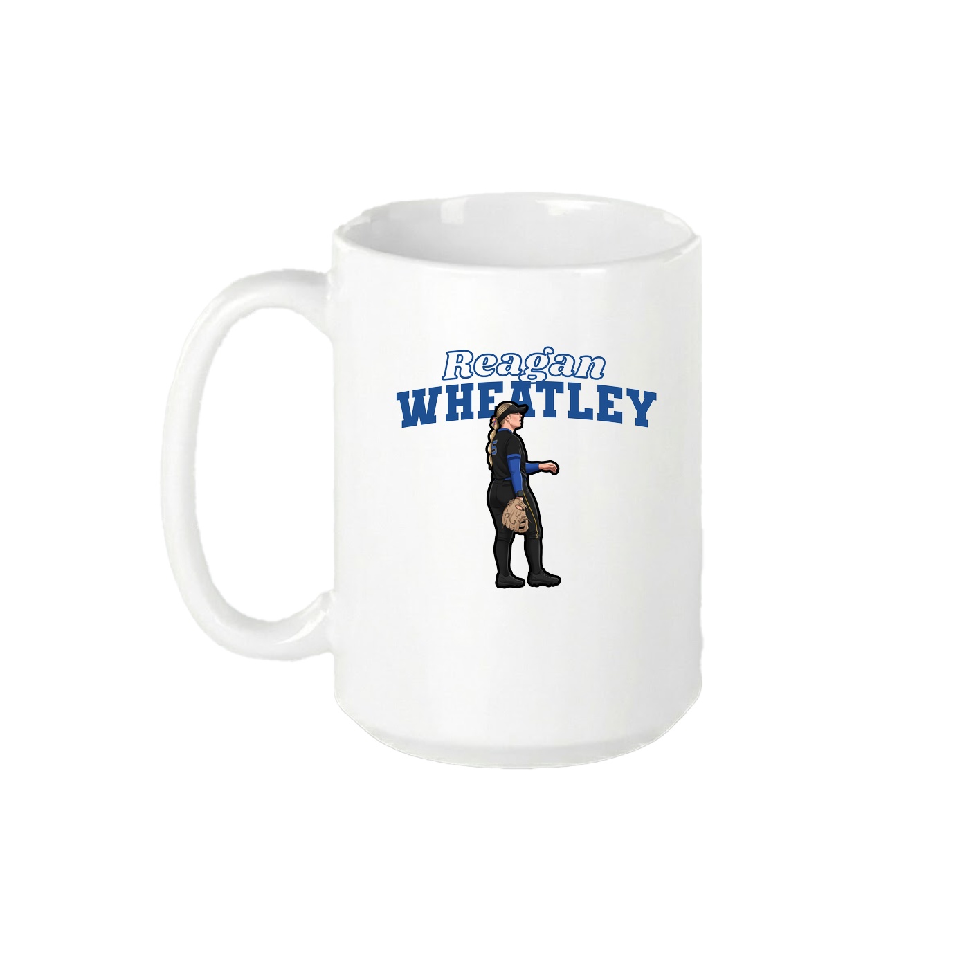 15oz Coffee Mug — Name Arch in White