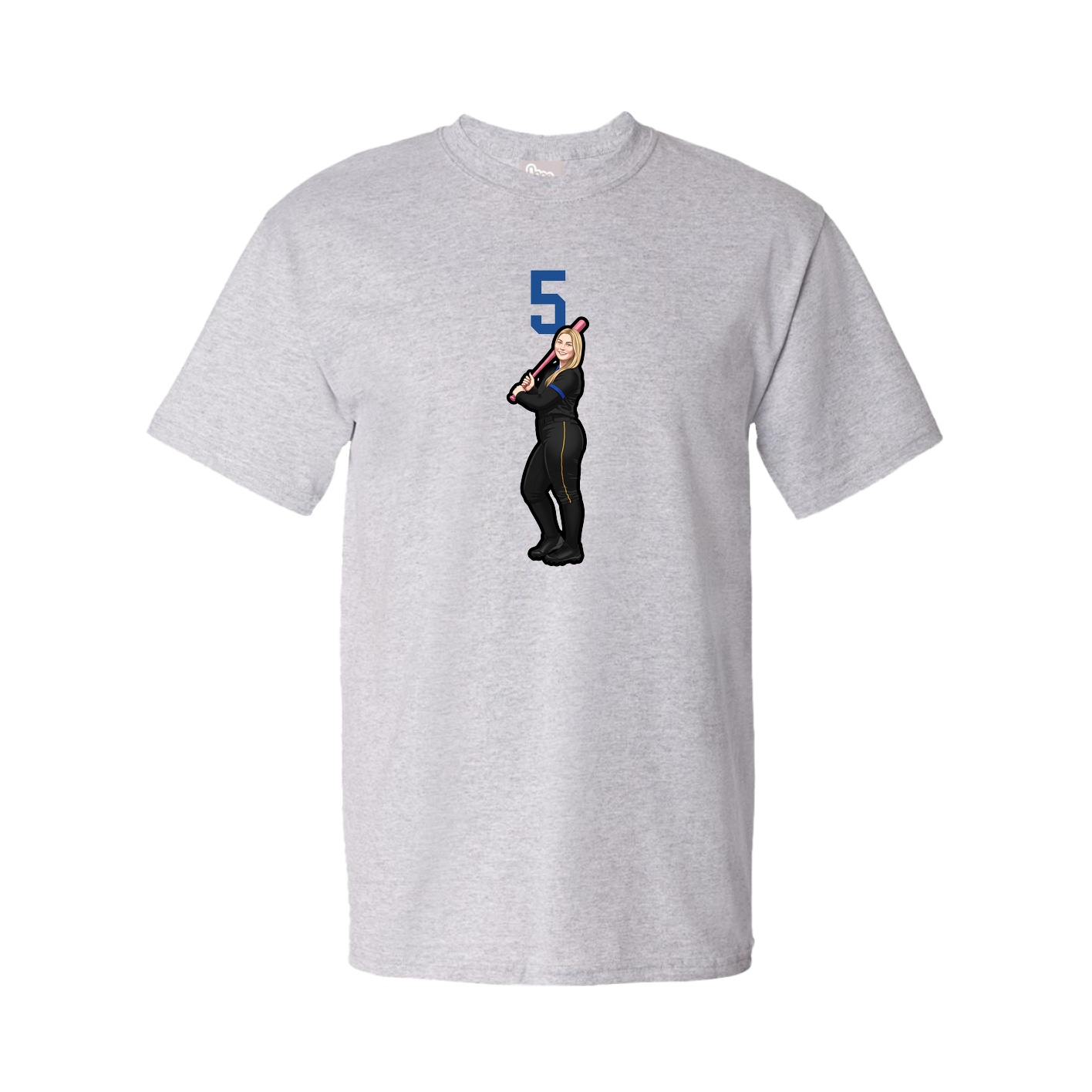 Tee — Number Top in Grey