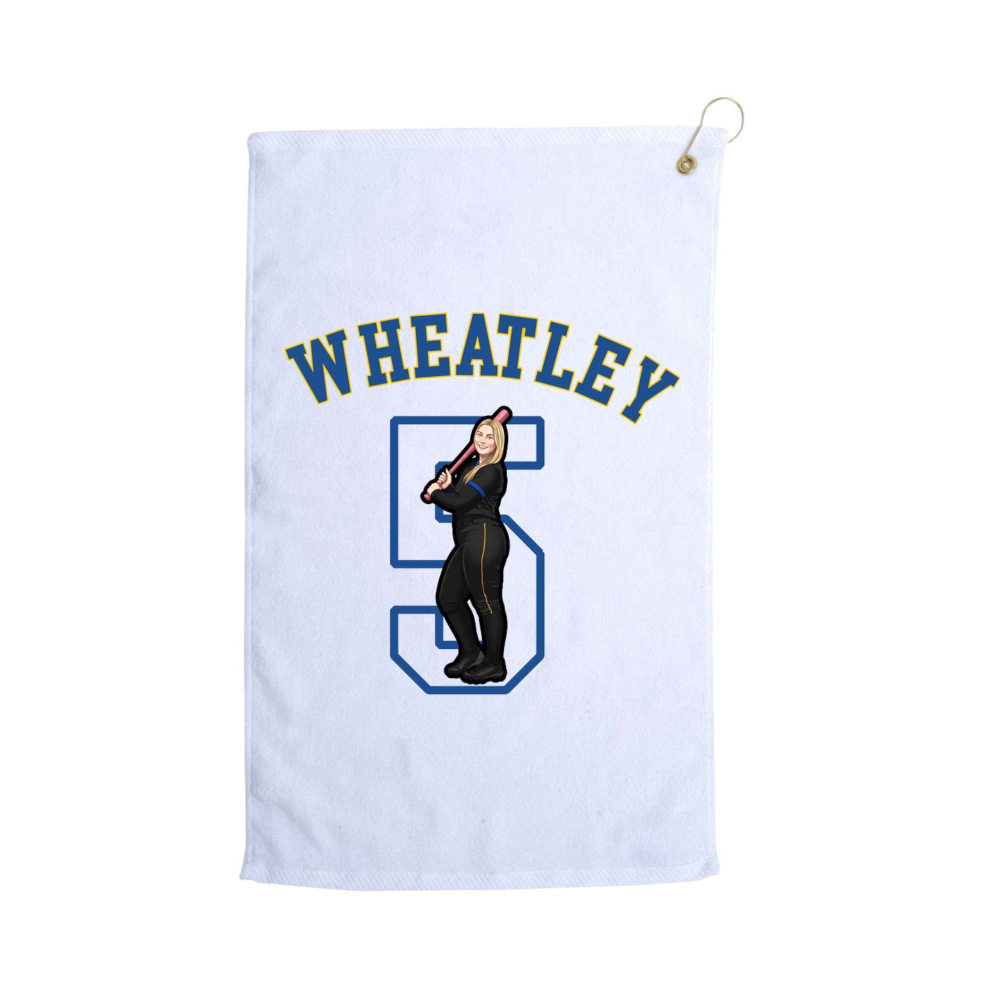 Golf Towel — Shirsey Arch in White