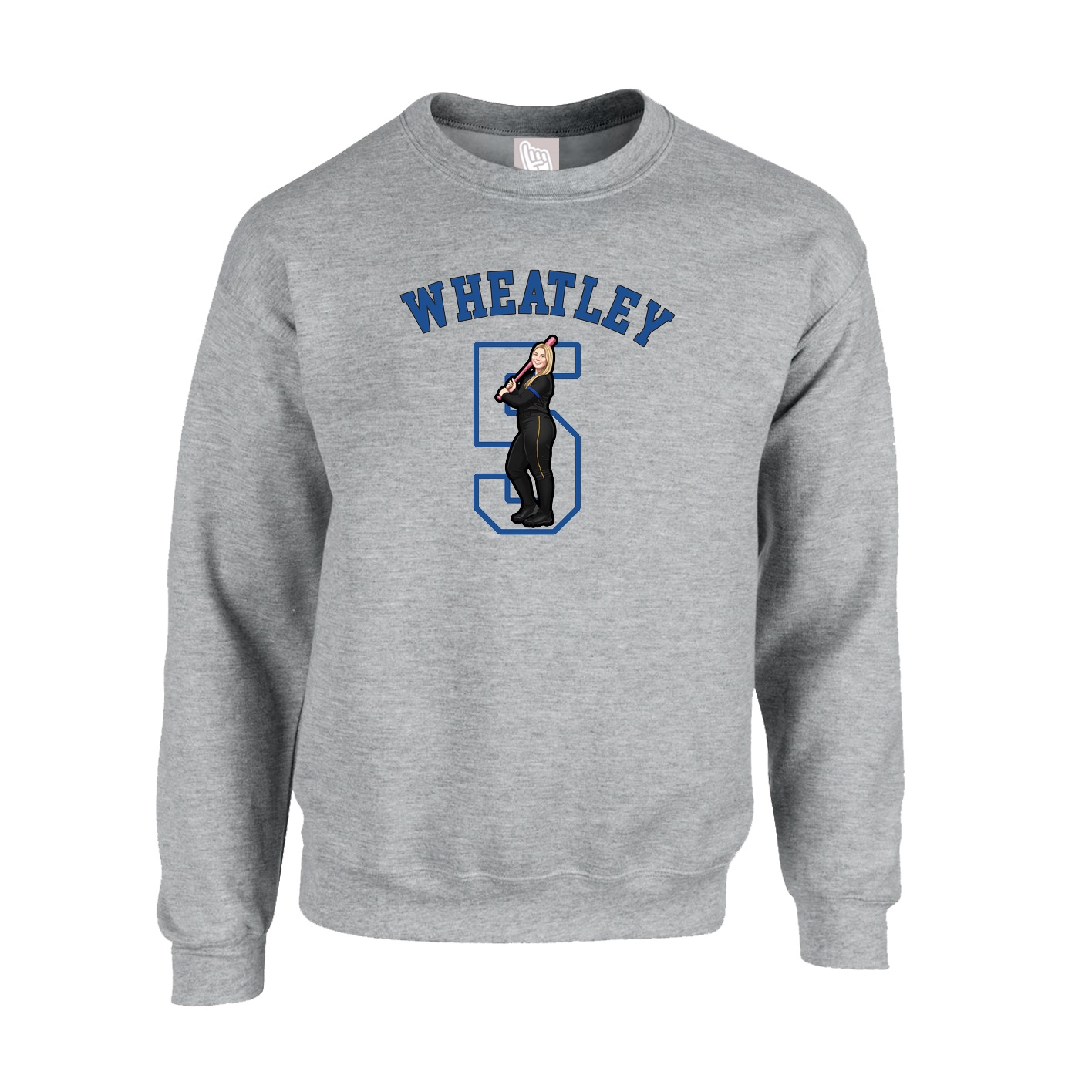Fleece Crew — Shirsey Arch in Grey