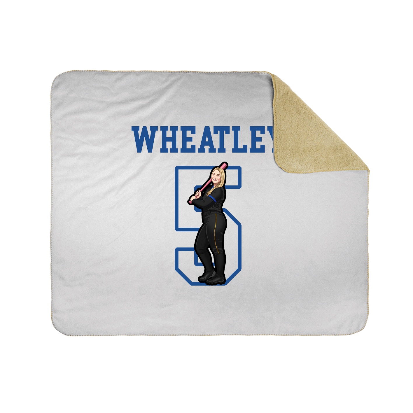 Throw Blanket — Shirsey in White