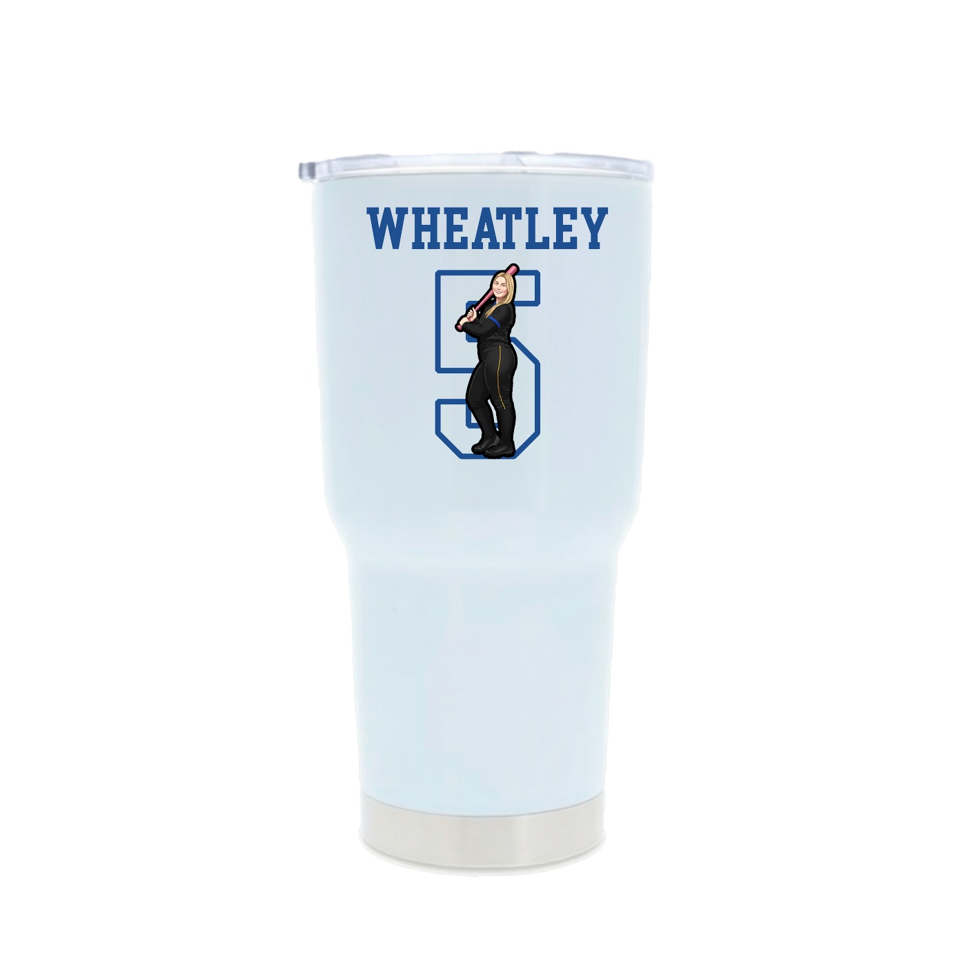 30oz Stainless Steel Tumbler — Shirsey in White