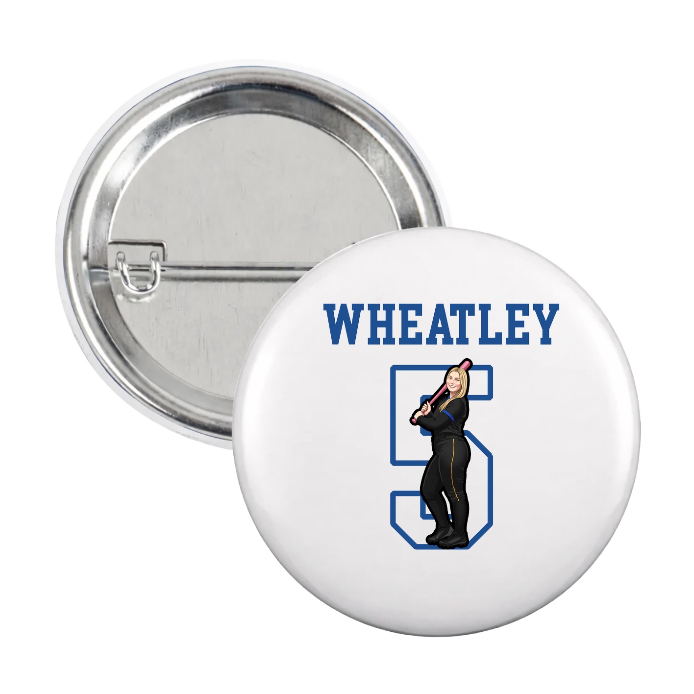 Game Day Button — Shirsey in White