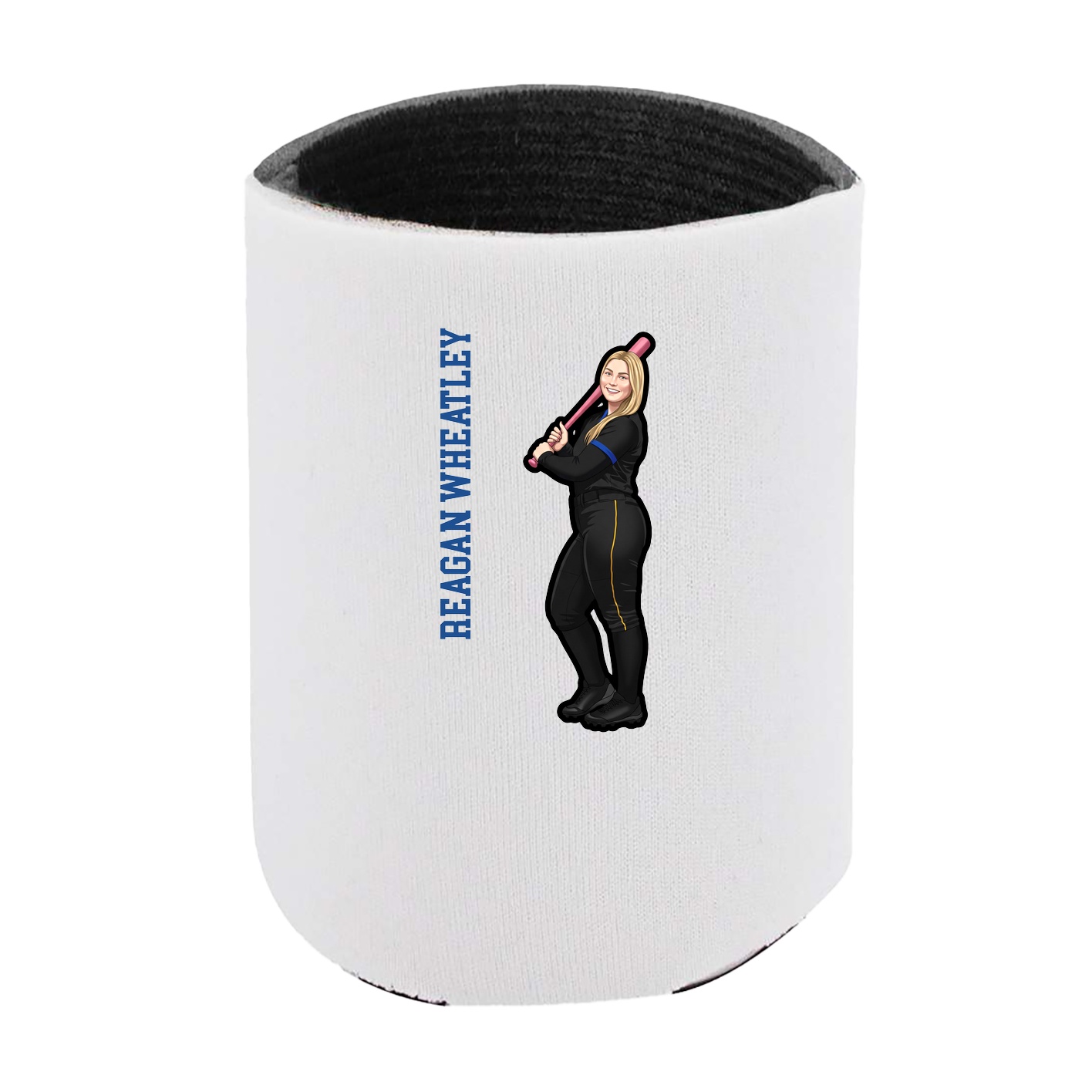 Can Holder — Name Vertical in White