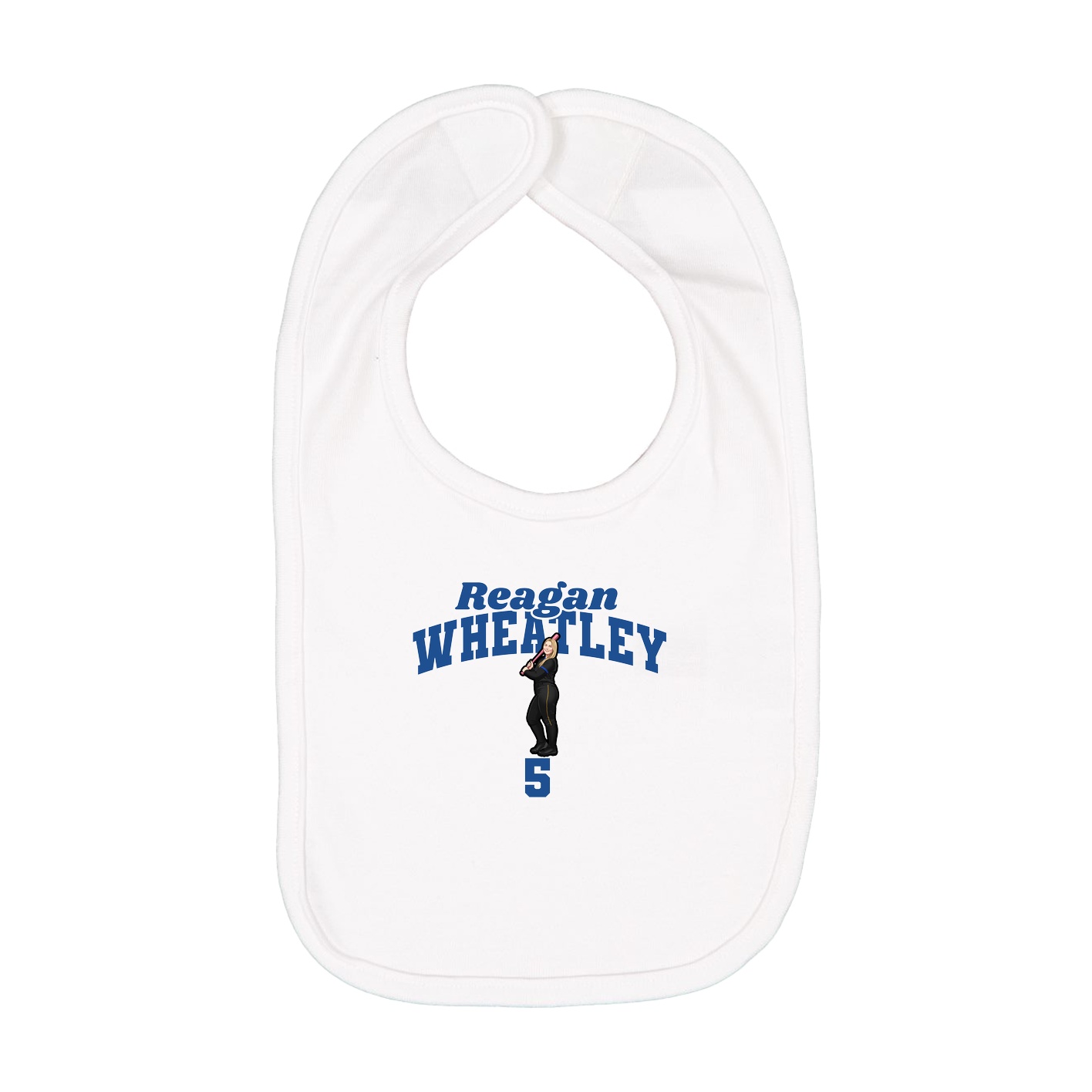 Infant Bib — Signature Arch in White