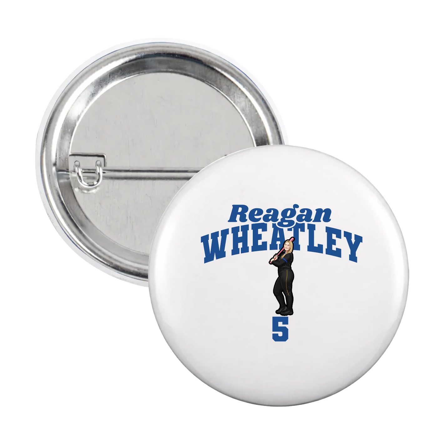 Game Day Button — Signature Arch in White