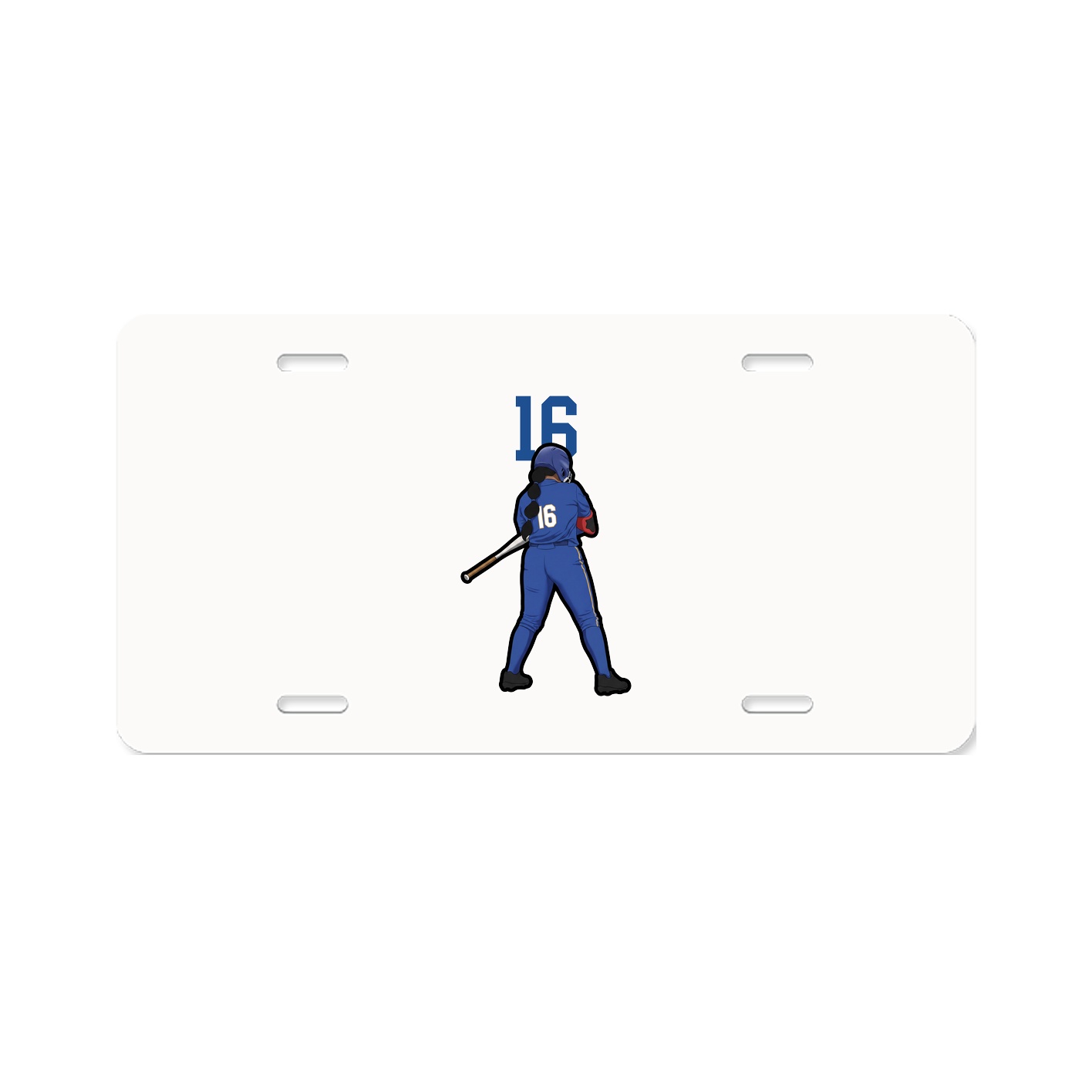License Plate — Number Top in Classic